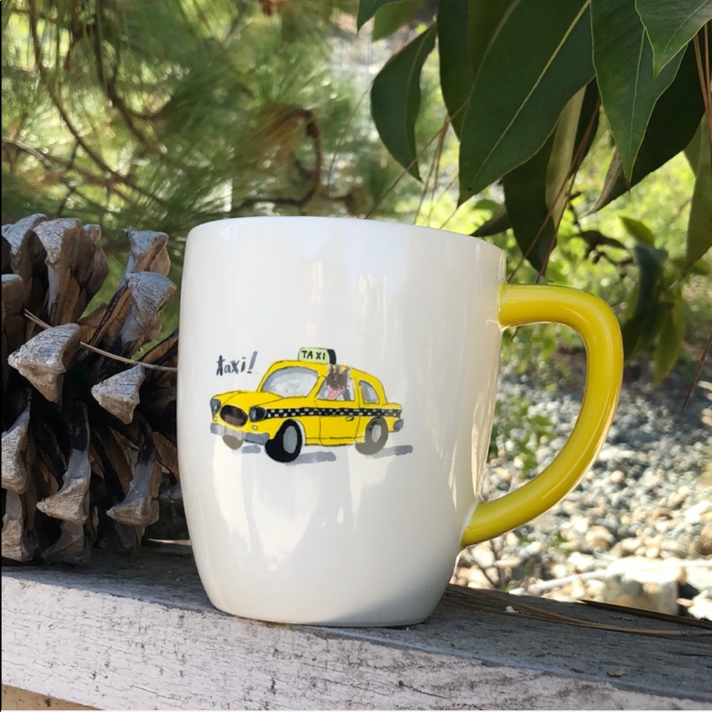 RAE DUNN🌟”taxi!” Ceramic Mug🌟